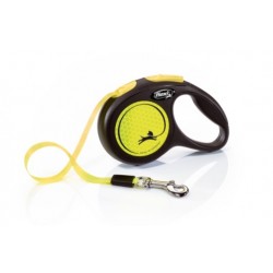 flexi Classic Neon XS Mini- 3м tape, up to 12kg - reflective