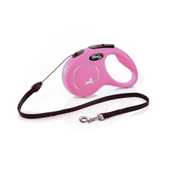 flexi New Classic Small- 5m rope, max 12kg, pink