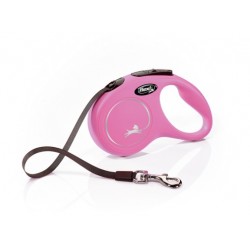 flexi New Classic XS - 3m tape, max 12kg, pink