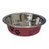 anipro Paws No Slip metal bowl red 24 cm, 2.6 l